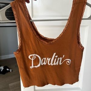 Bandit Brand Darlin Crop lace tank.
